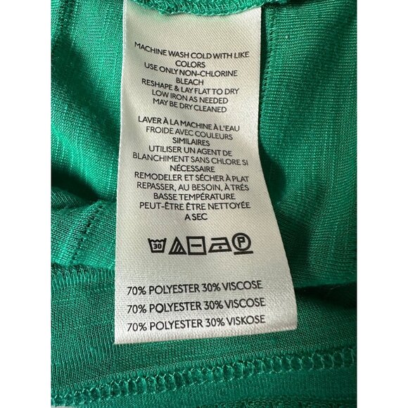 Anthropologie Emerald Green Flutter Ruffle Sleeve Blouse XS Preppy Old Money - Picture 5 of 9